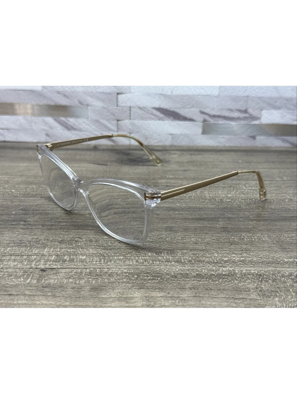 Tom Ford FT5353 026 Eyeglasses Frame Women's Crystal Full Rim Cat Eye 54[]15-140